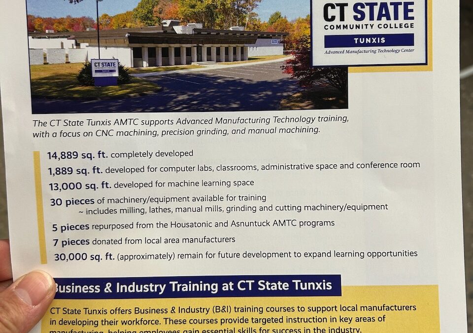 CT State Tunxis Opens Advanced Manufacturing Technology Center